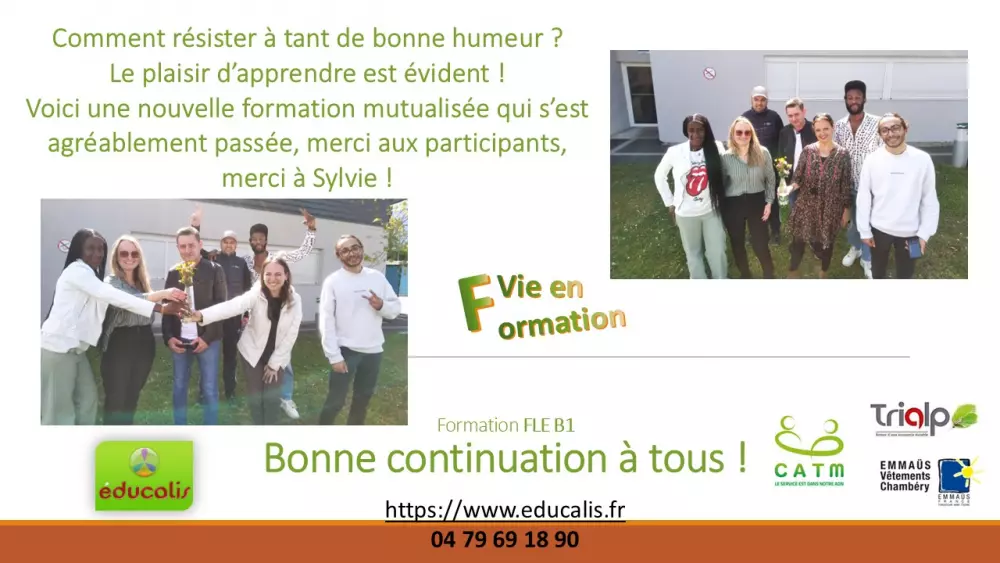 educalis formation FLE francais langue etrangere trialp catm emmaus savoie 73 chambery AFPI
